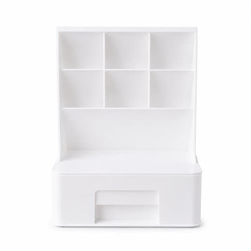 Organizador Multiuso Mesa Branco Pratico Versatil Organizador Escritorio Sala Cozinha