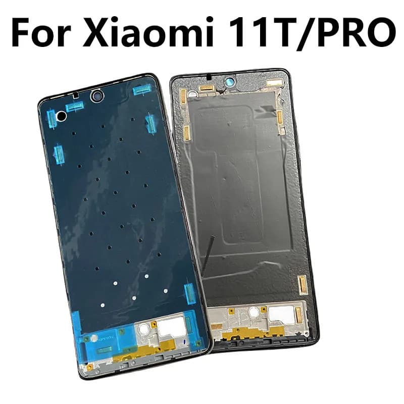 Para Xiaomi 11T / 11T Pro, Estrutura Central, Moldura Frontal do LCD, Placa de Aro, Peças de Reparo para Smartphone Mi