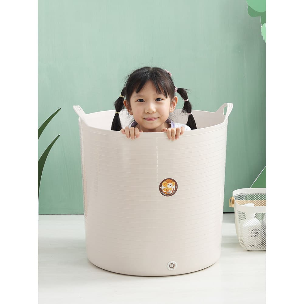 Jiadongli Banheira infantil Banheira para bebês Balde de natação infantil engrossado com braços Banheira infantil domést