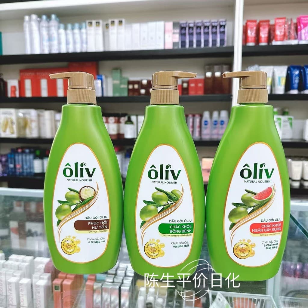 Vietnam oliv Azeite Shampoo Hidratante Quebrado Danificado Fengsong Refrescante Shampoo Suave 650ml