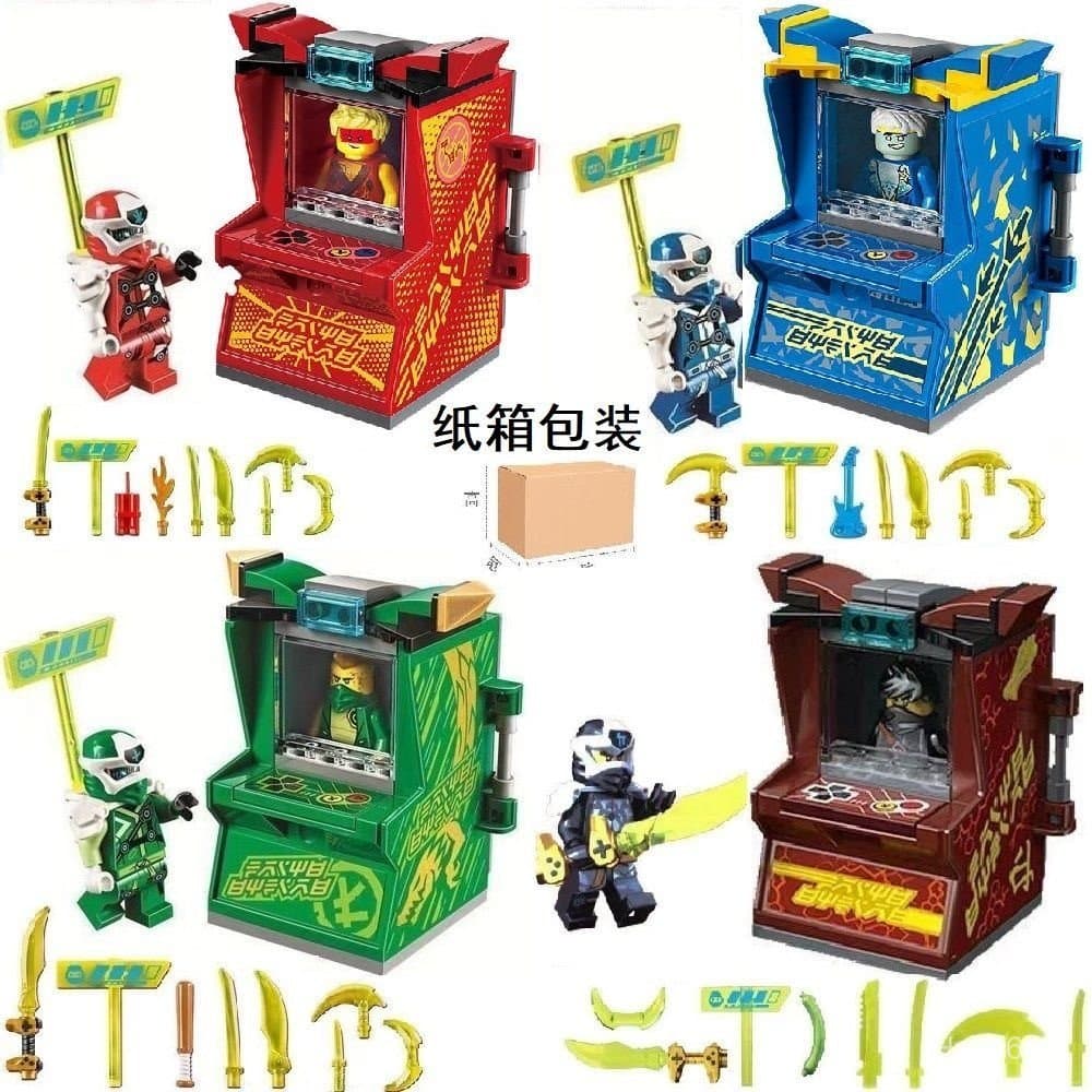 Blocos de montar Lego, minifigura da série Ninja, Imperial Energy Arcade Phantom Lloyd, educação científica para meninos