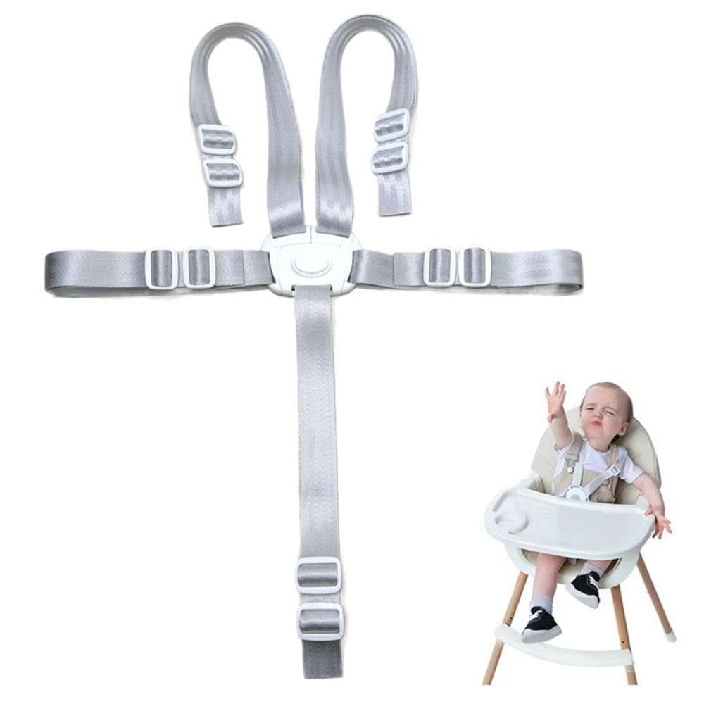 Correias De Cadeira Alta , Cinto De Alimentação De Bebê Ajustável De 5 Pontos , Faixa De Segurança Protetora Para