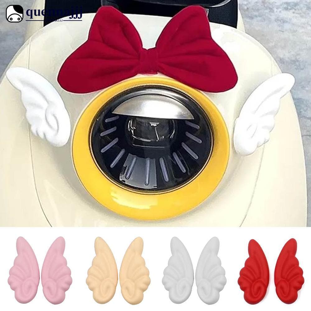 QUENNA 2 Pçs Decoração De Capacete De Motocicleta Ângulo Asas Adesivo Para Moto Acessórios De Bicicleta P7Y4