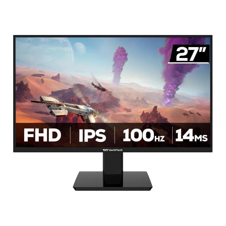 Monitor Gamer Aigo Darkflash S271FW, 27 Pol, IPS, FHD, 14ms, 100Hz, HDMI/VGA, DARKFLASH-S271FW