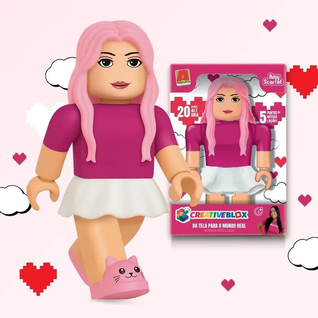 Boneca Amy Scarlet Articulada Infantil
