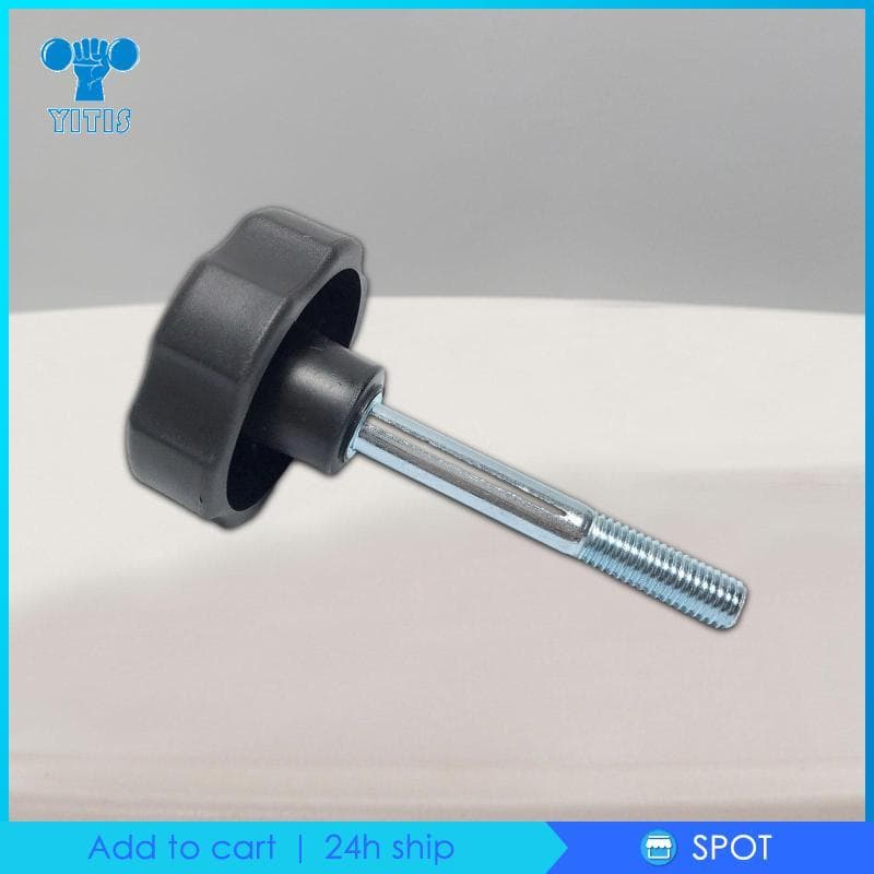 [Yitis] Parafuso De Mão Plástico Preto Botão De Resistência Para Bicicleta Ergométrica Manutenção De Construção Corporal