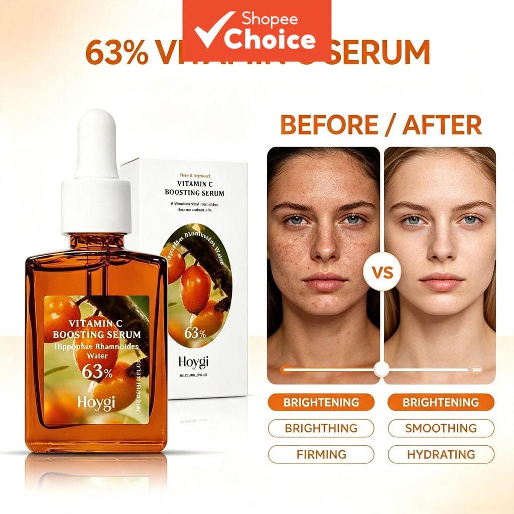 Facial de Vitamina C Glow com Extrato Natural de Espinheiro Marinho - Hidratante e Corretor de Manchas Escuras