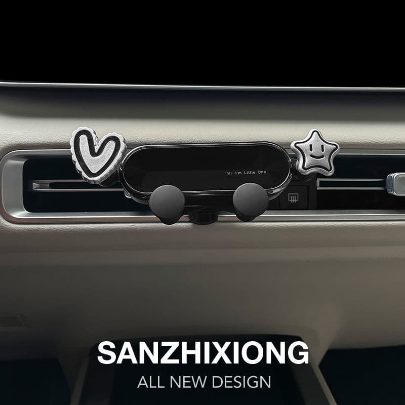 Novo estilo suporte do telefone do carro navegação carro bonito Interior saída de ar decoração quadro suporte fixo do ca