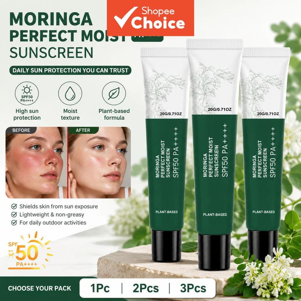 Creme Avançado de Proteção Moringa 20 g – Proteção UV, Anti-Idade, Hidratante para Rosto e Corpo Uso Diário