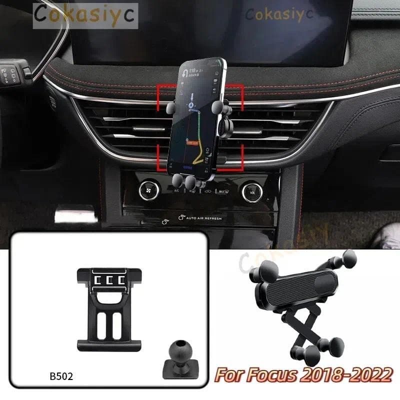 Para Ford Focus 4 MK4 2018-2022 Suporte Do Telefone Móvel Carro Ajustável Ventilação De Ar Navegação Gravidade Horizonta
