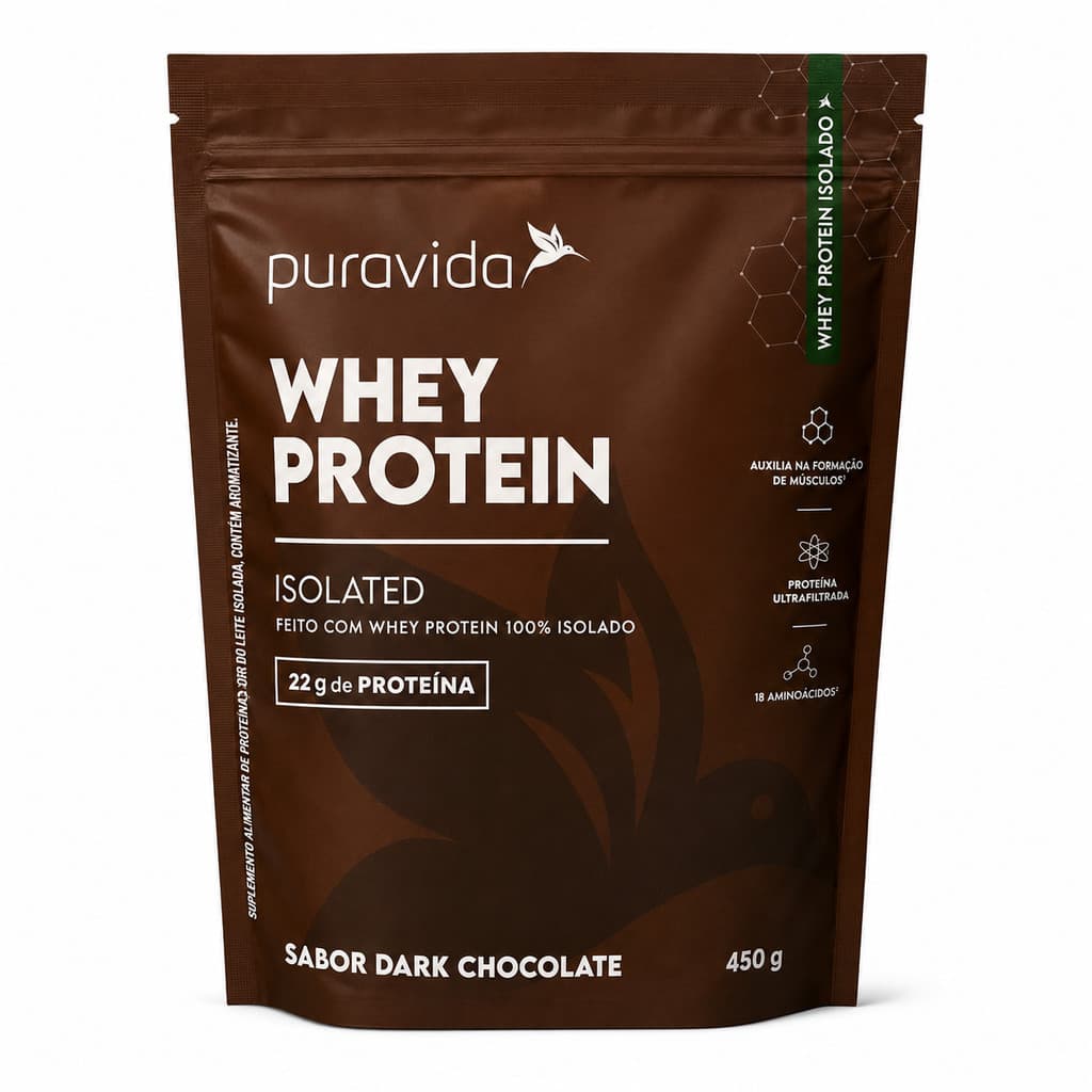 Whey Protein Isolado Dark Chocolate 450g – Pura Vida