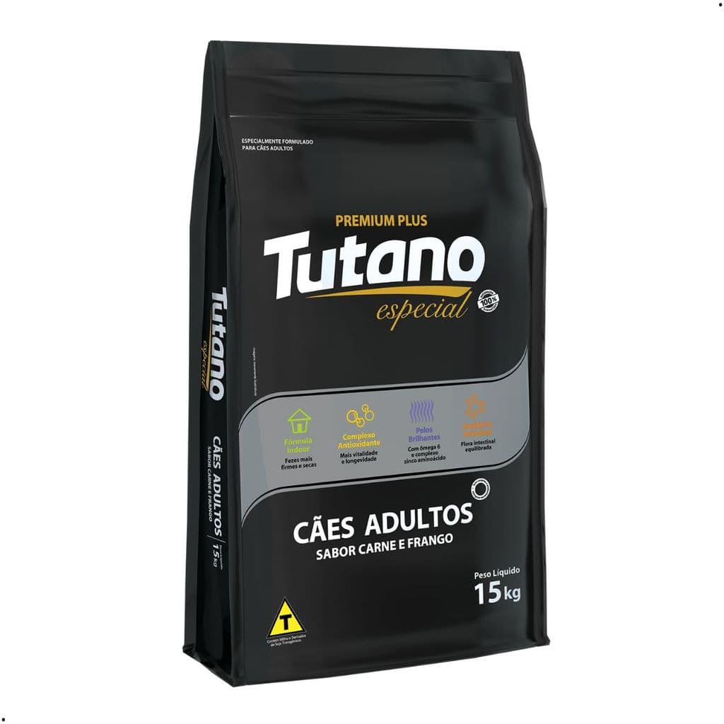 Ração para Cachorro Ração Tutano Especial Premium Plus Adulto Sabor Carne Frango15Kg