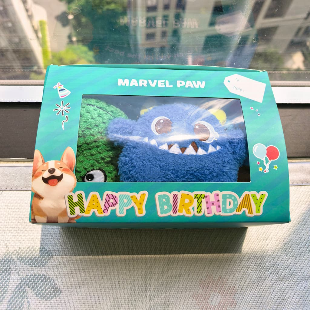 Conjunto de brinquedos para presente de aniversário de cachorro, brinquedo para animais de estimação, Molar de voz, pres