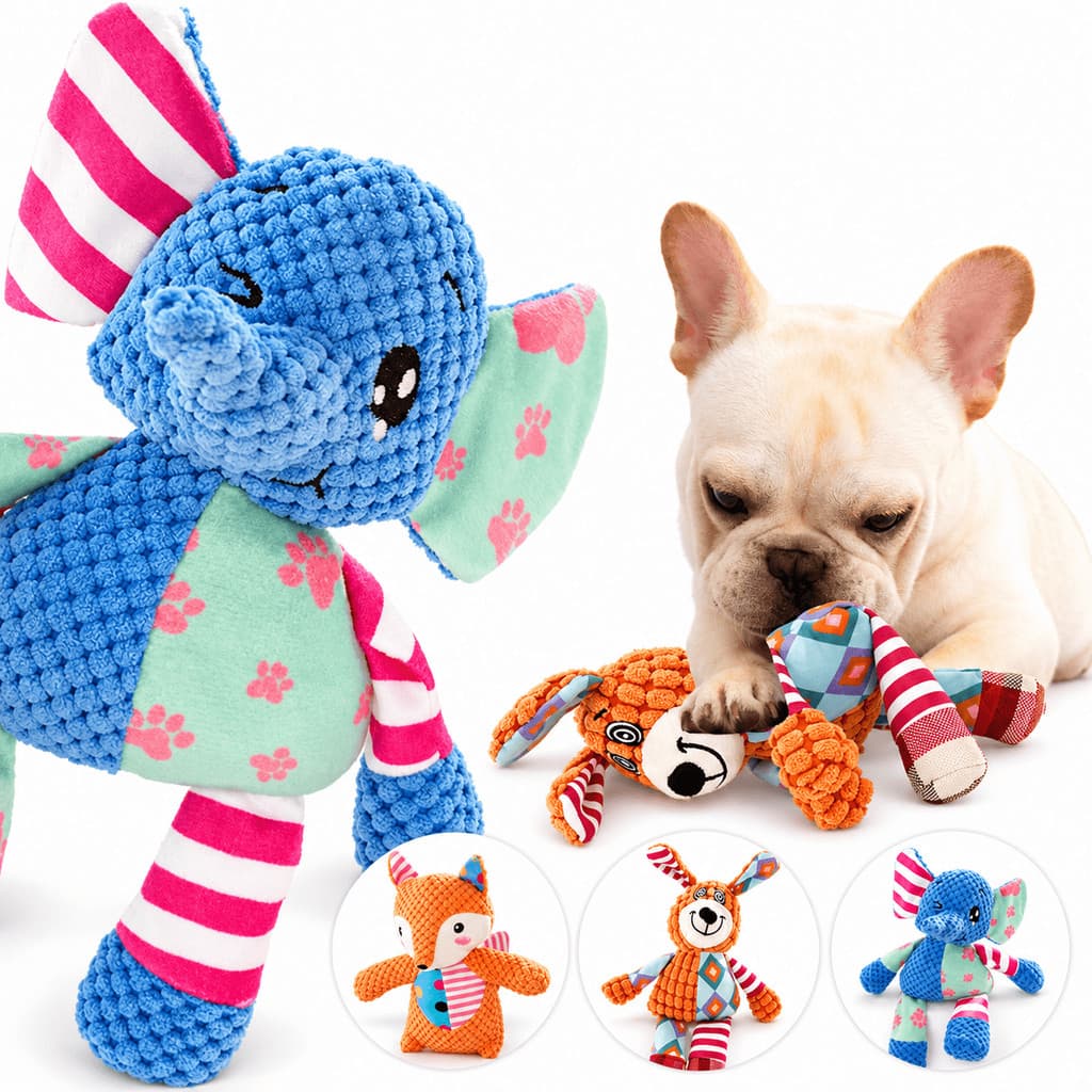 Brinquedo de Pelúcia para Cachorro com Apito Brinquedo para Pets