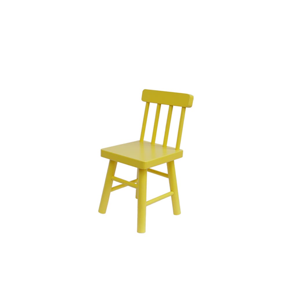 Cadeira Infantil em MDF 23cm de Altura Amarelo