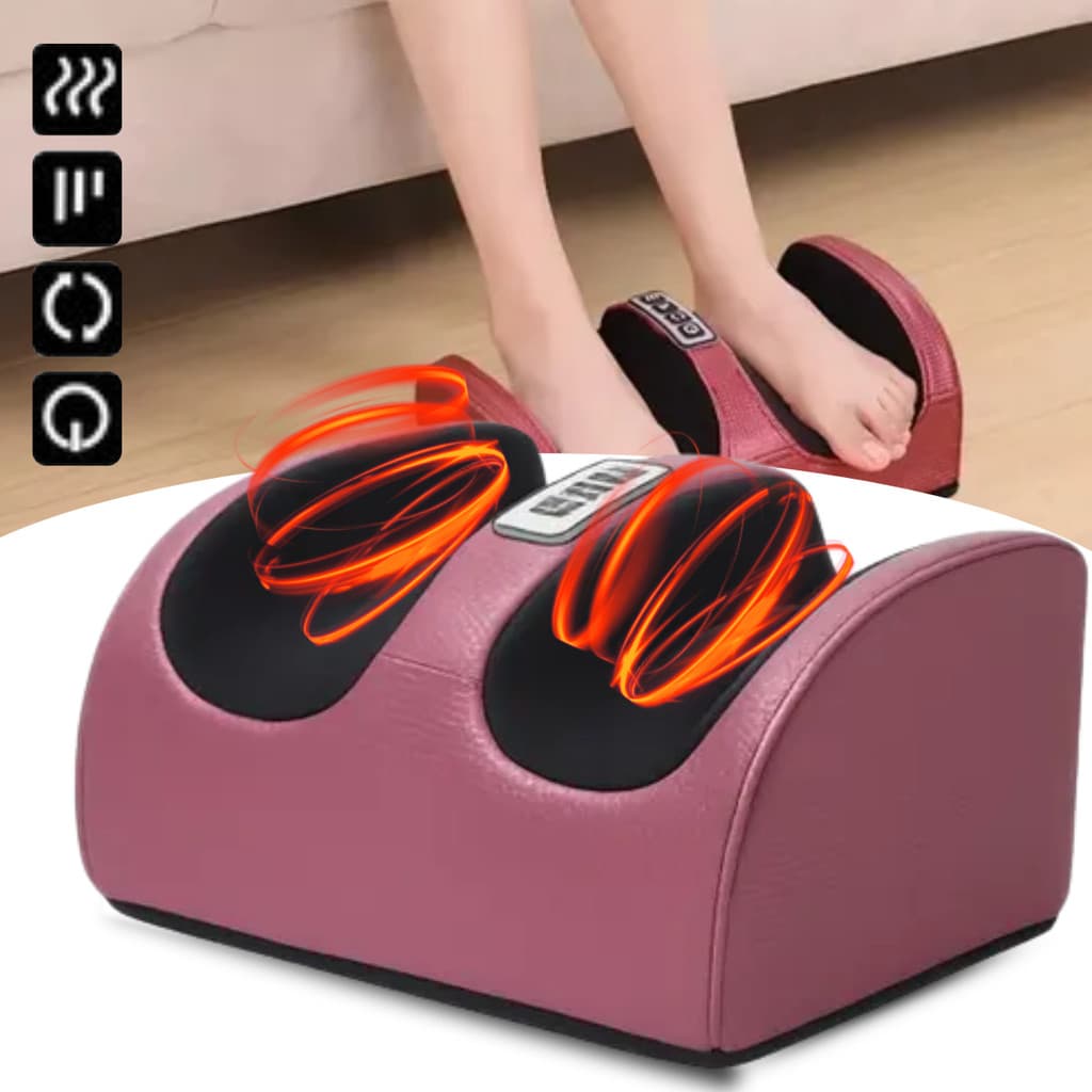 Massageador de Pés Elétrico Shiatsu 110V com Aquecimento Alívio Relaxamento e Terapia Muscular Completa