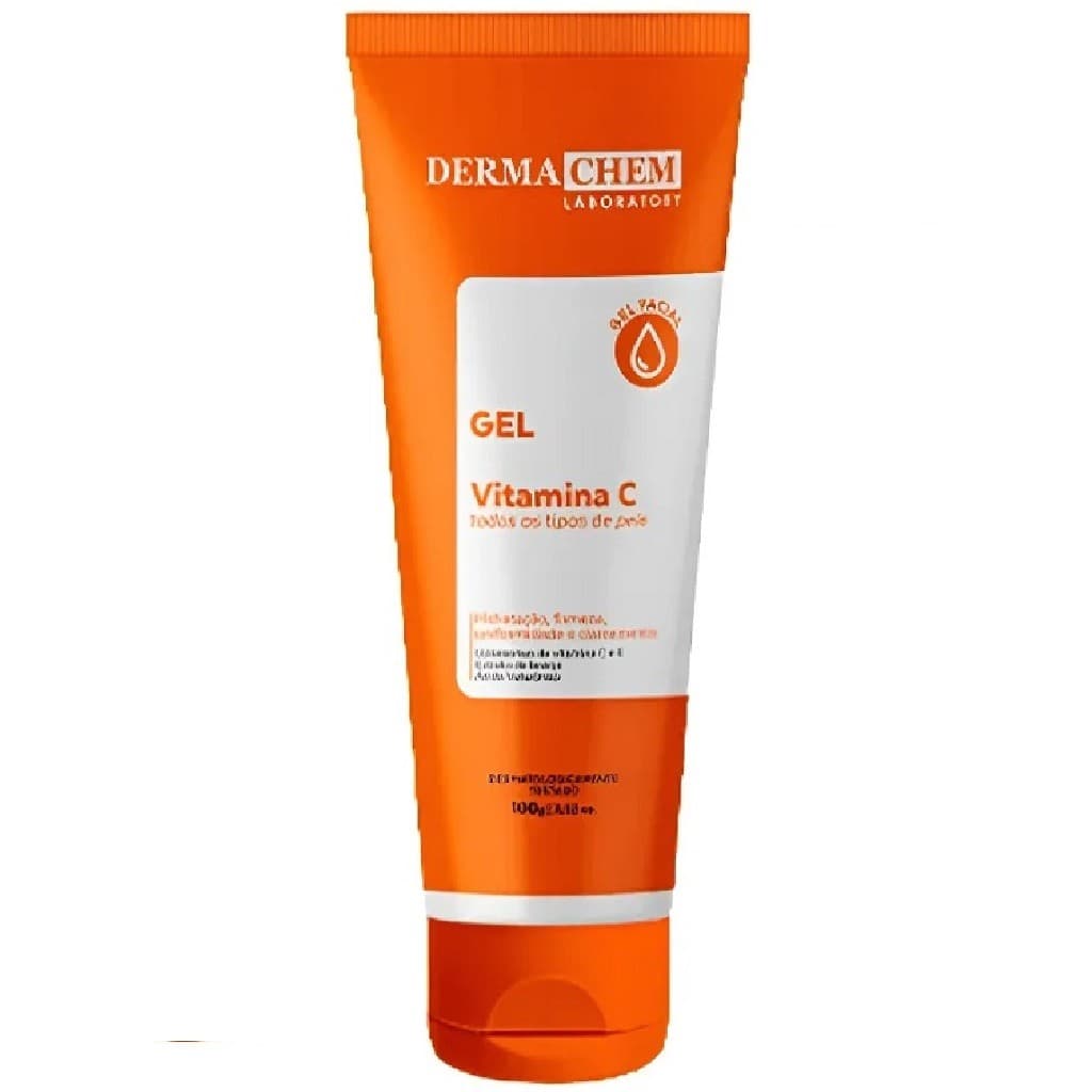 ✨Gel Anti-idade Facial Vitamina C  Dermachem 100 g – combate rugas e manchas antissinais🎁