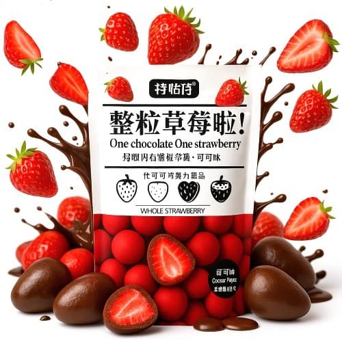 One Chocolate One Strawberry Liofilizado - Importado 