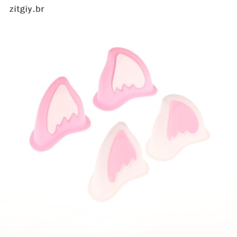 [zitgiy] Capacete De Motocicleta Decorações De Orelha De Gato Acessório Para Scooter Bicicleta Adesivo Moto Skate Ciclis