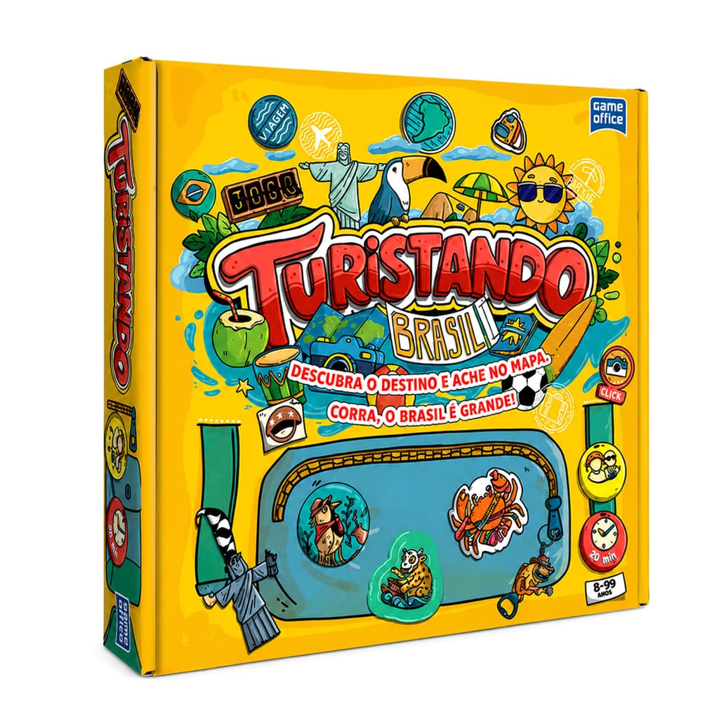 Jogo Educativo Sobre O Brasil Turistando Tabuleiro Game Office Para Crianças E Família
