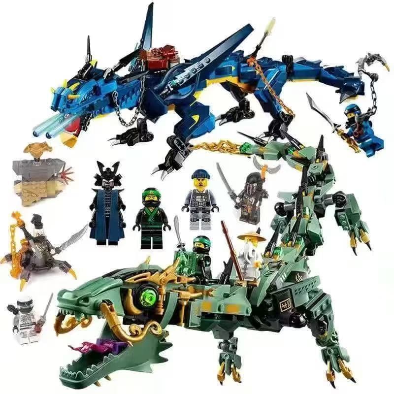 800PCS Blocos de Construção LEGO Lloyd Dragão Deus Fuga do Templo Ninja Brinquedo de Montar para Meninos