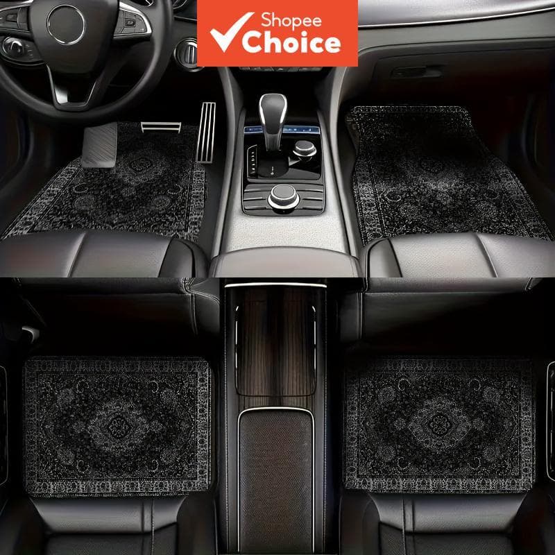Tapetes Retangulares De Carro Com Estampa De Bandana Para Carros , Decoração De Interiores Automotivos