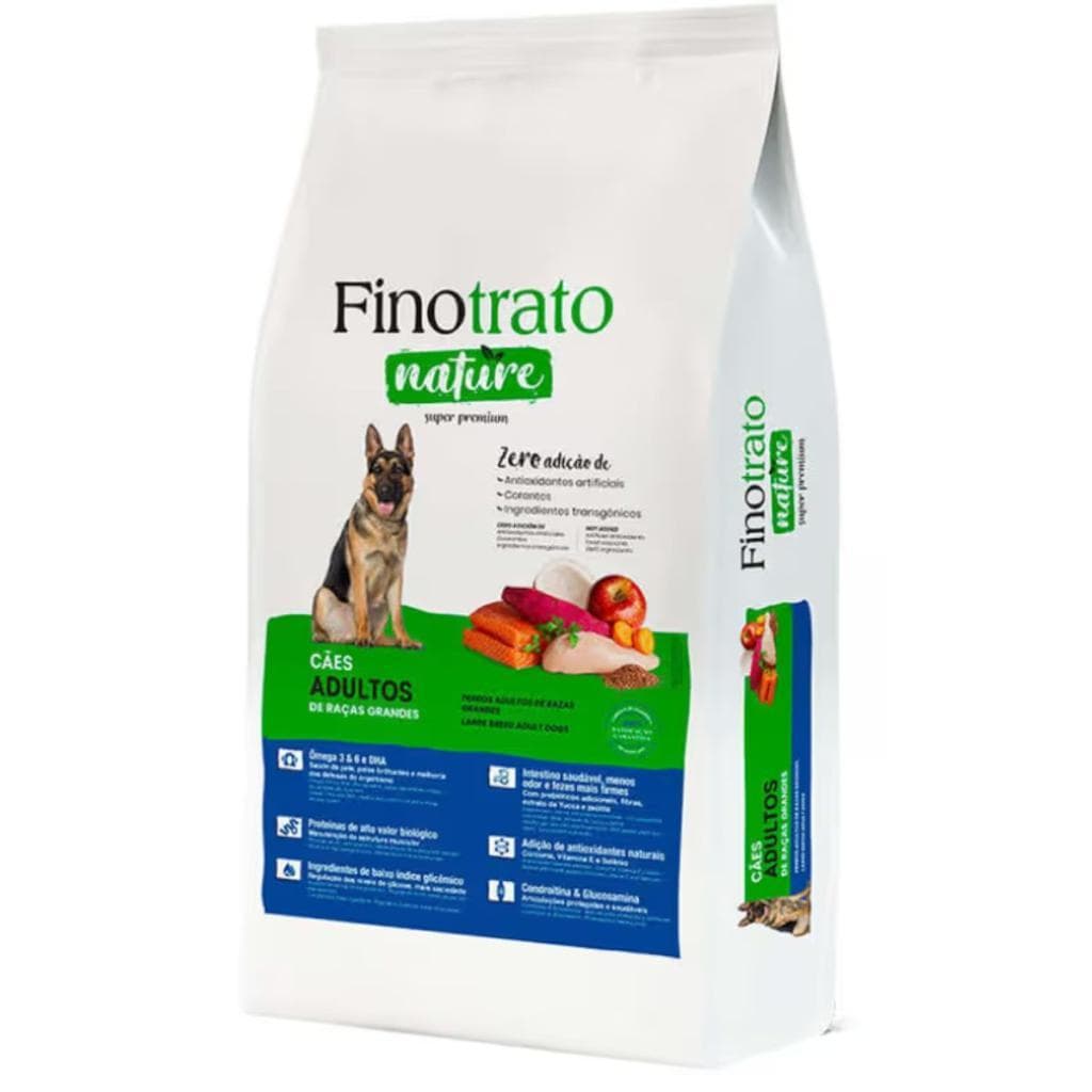Finotrato Ração Nature Cachorros Adultos Raças Grande 15kg