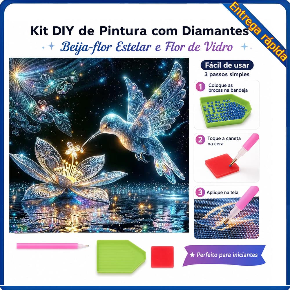 Conjunto de pintura diamante adulto 5D beija-flor pintura diamante 30x30cm decoração de parede adequada para DIY artesan