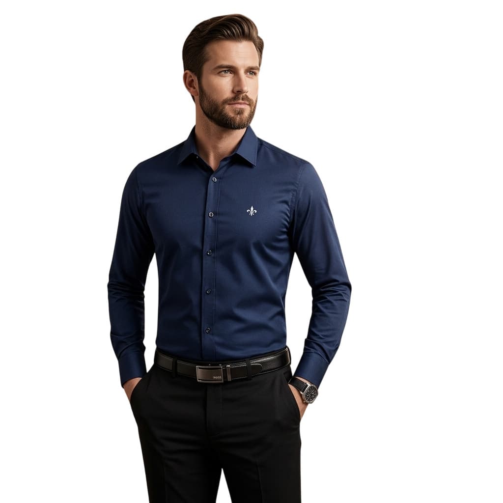 CAMISA SOCIAL Manga Longa Slim Fit D / CAMISA CASUAL para Eventos, Casamentos, Graduação, Festas, Batismo