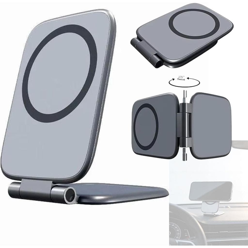 Suporte Magnético Ultra-Fino e Dobrável para Telefone de Carro Drive Hidefold, Suporte para Telefone 270 ° Suporte Ajust
