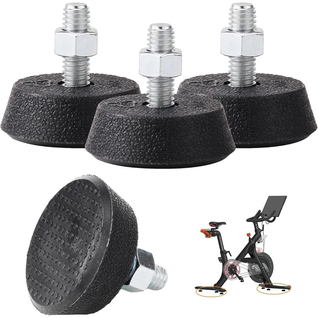 Pés de Nivelamento com Parafuso de Reposição para Bicicleta Ergométrica, 3/8 pol., para Bicicletas Peloton