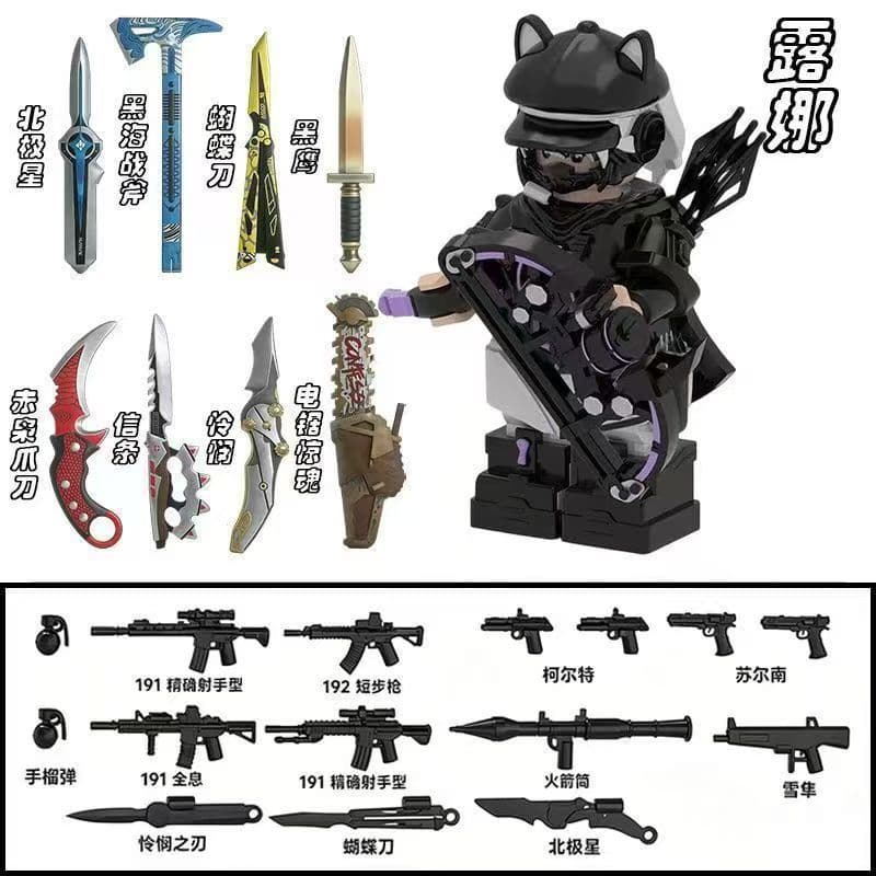Mini blocos de montar Delta Force com 9 personagens, compatíveis com conjuntos de soldados das forças especiais Lego, ar