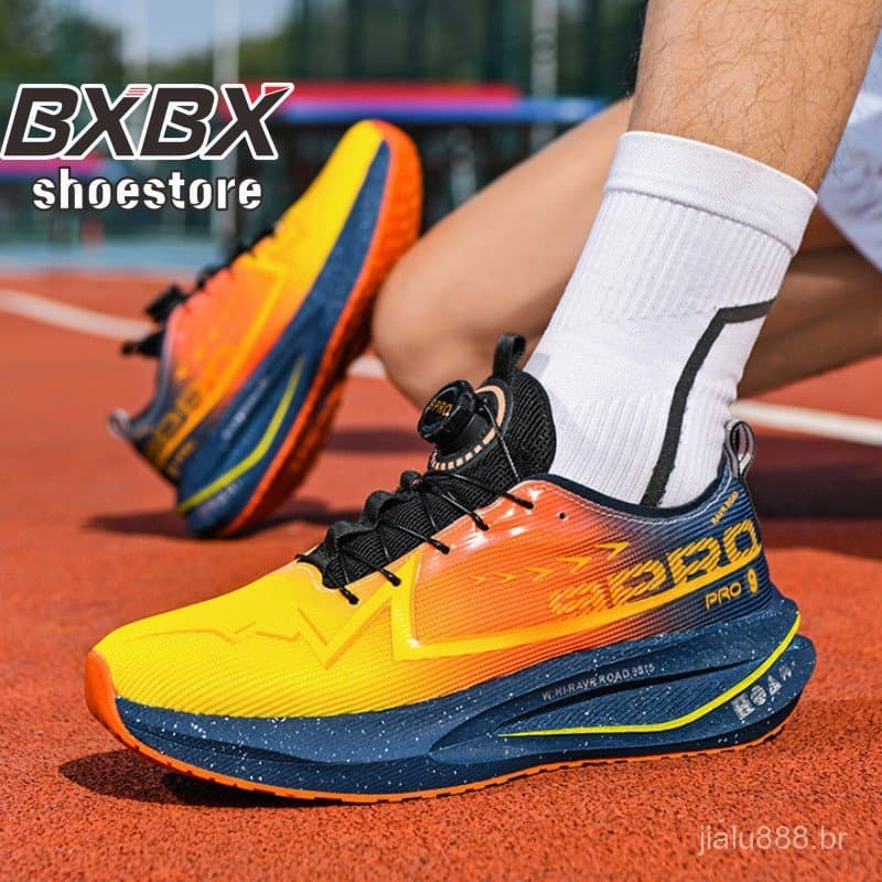 Novos Tênis de Corrida com Placa de Carbono, Tênis Esportivos Leves, Amortecedores e Respiráveis 33-44 TC5Q