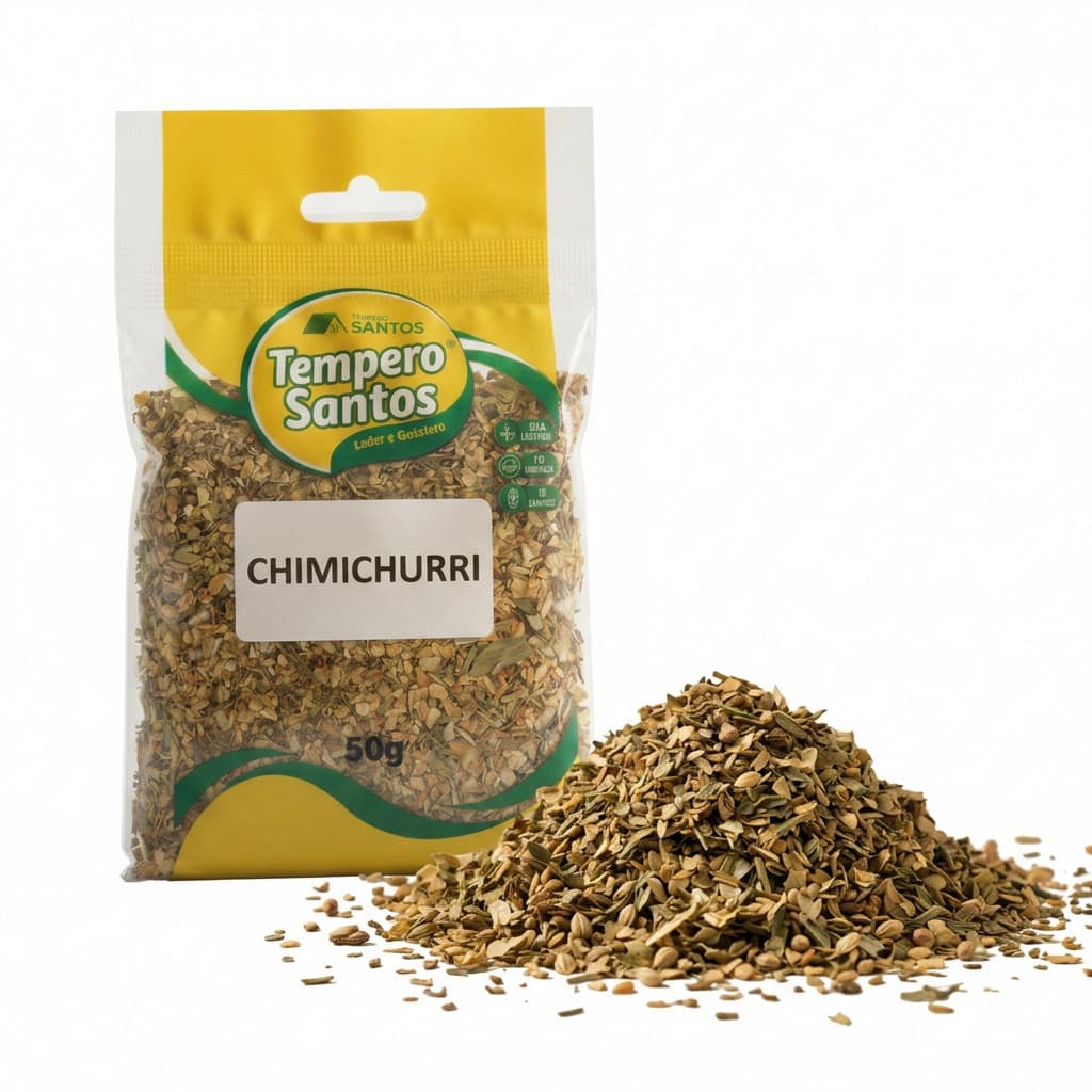 Tempero Chimichurri Seco Puro Sem Pimenta | Ervas Argentinas Suave 250g / 500g / 1kg - Tempero Santos