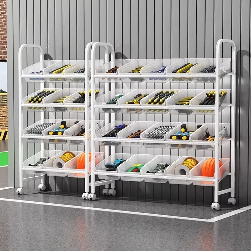 Caixa de peças de Rack de armazenamento de ferramentas de Hardware Prateleira Diagonal Caixa de Material espessada Caixa