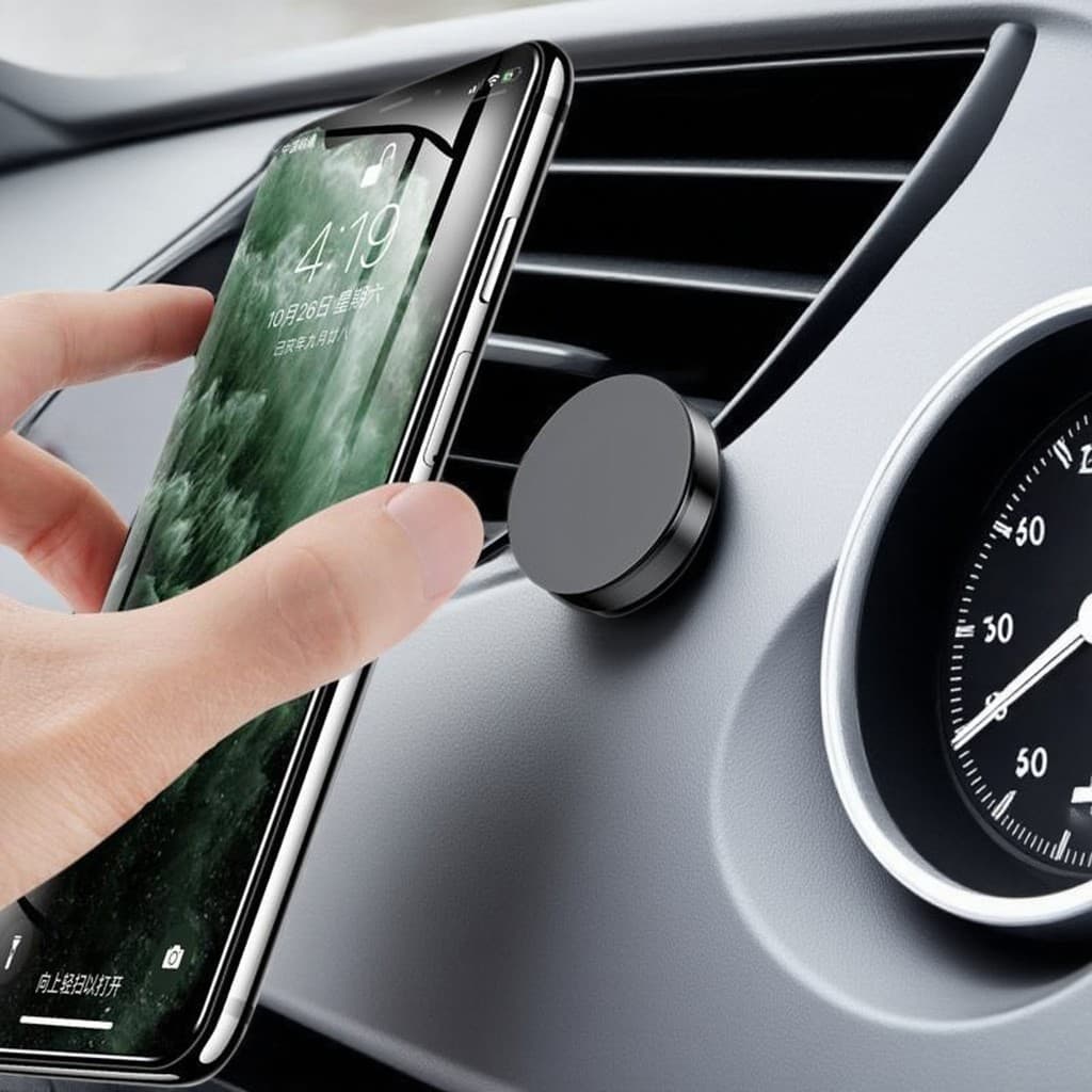 Suporte magnético para carro Suporte magnético para remendo Acessórios para carro Ventosa Suporte para telefone móvel Su