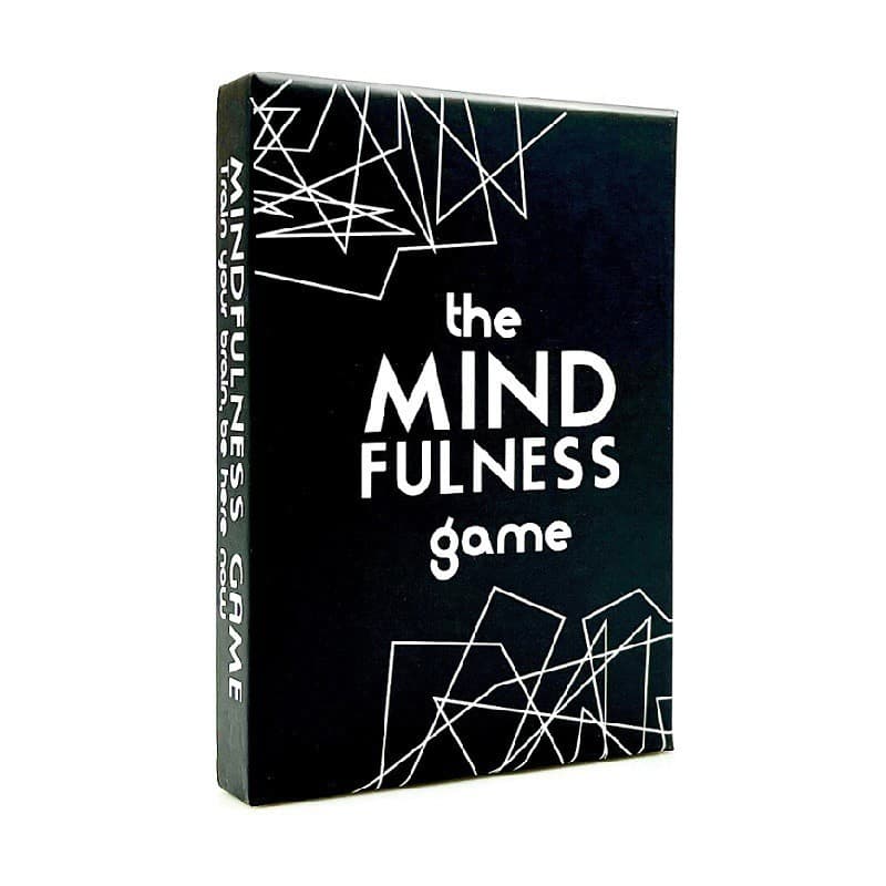 Versão em inglês o jogo de plentidão mental Jogo de atenção plena Festa em família Cartão de jogo Solitaire