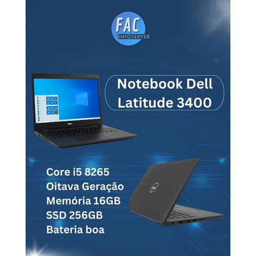 Notebook Dell Latitude 3400 I5 8gb Ssd256gb
