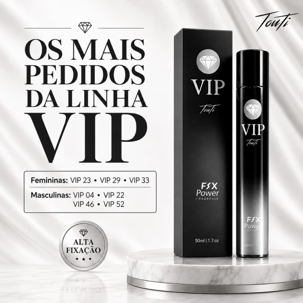 Perfume Touti Vip Mais Vendidos Masculino E Feminino Importados (Escolha sua Fragrancia)