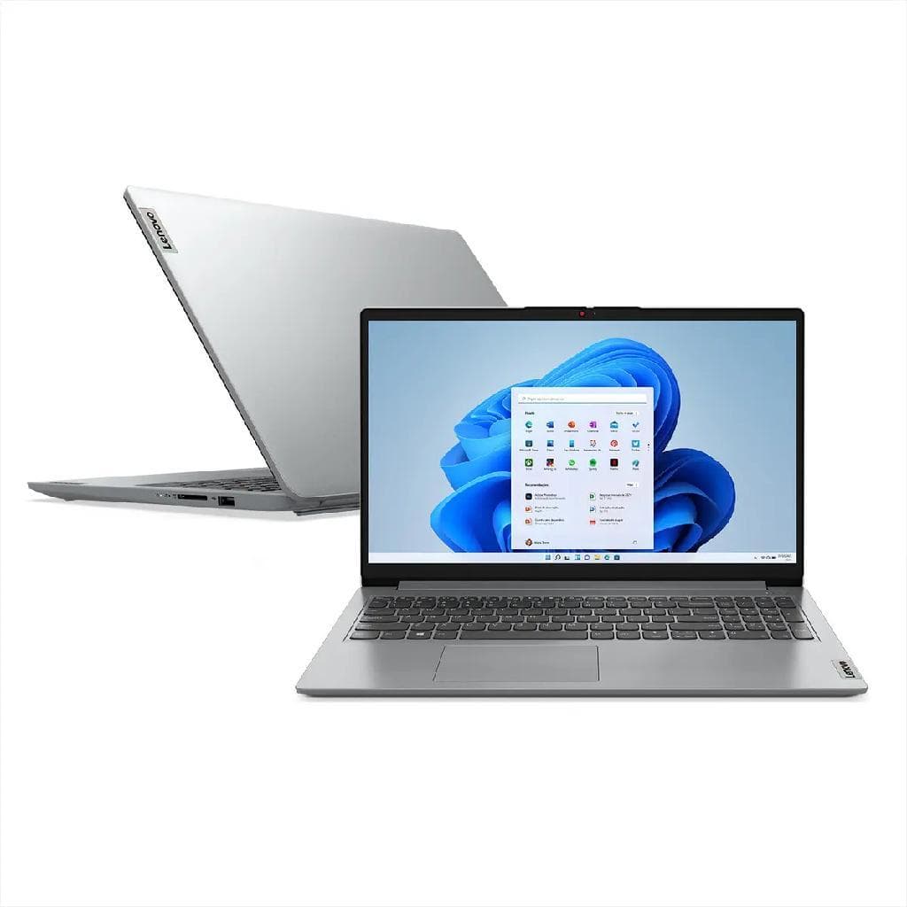 Notebook Lenovo IdeaPad 1i Intel Core i3-1315U 13ª Geração 8GB RAM 256GB SSD 15,6" Full HD Windows 11