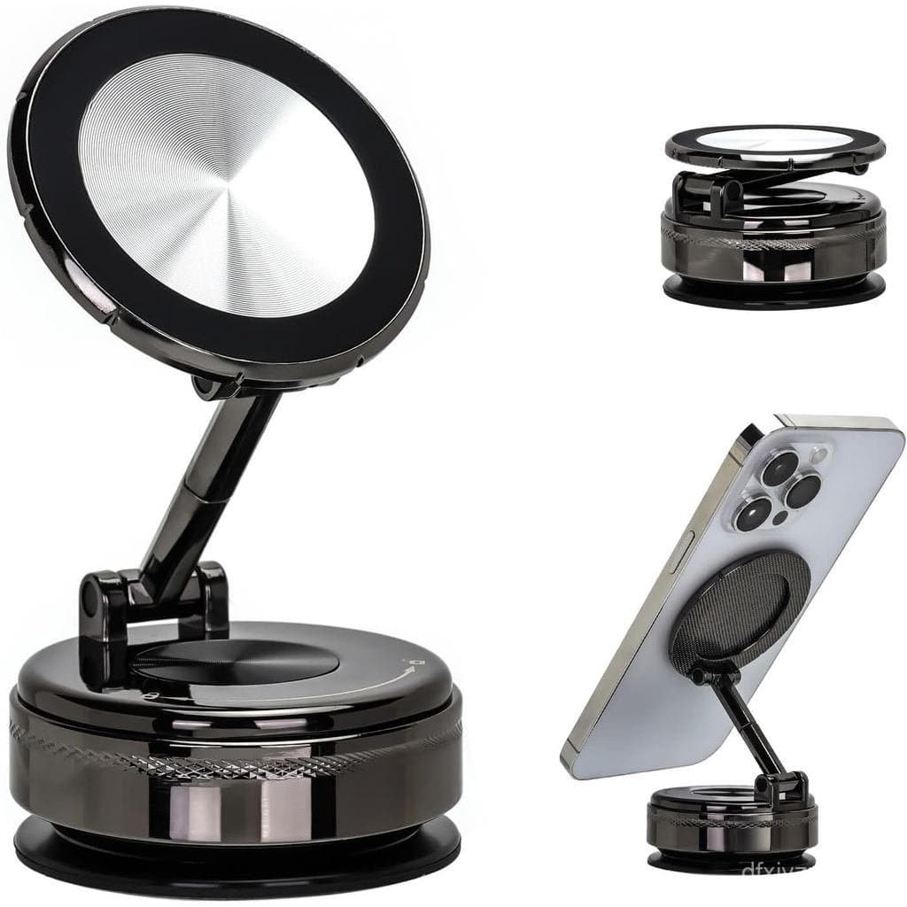 Suporte para Telefone de Carro - 360 °   Suporte de Telefone Rotativo em Liga para Carro, Compatível com Magnético, Vent