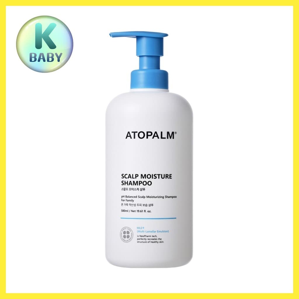 [atopalm] Shampoo Hidratante Para Couro Cabeludo , 580ml , 1 Unidade/Coreano/Equilíbrio De Umidade/100 % Genuíno Da IVYK
