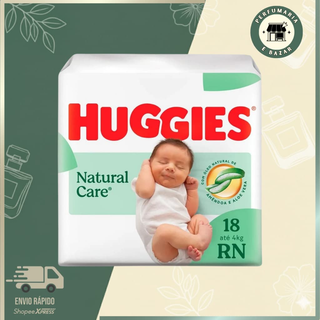 Fraldas Huggies Supreme Care Recém-nascido Rn 18 Unidades