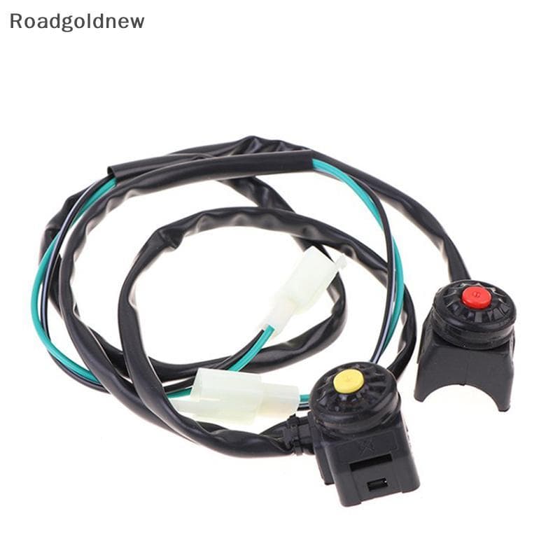 RGN Universal ATV Motocicleta Duplo Esporte Sujeira Quad Start Chifre Matar Botão Interruptor De Parada Acessórios Moto 