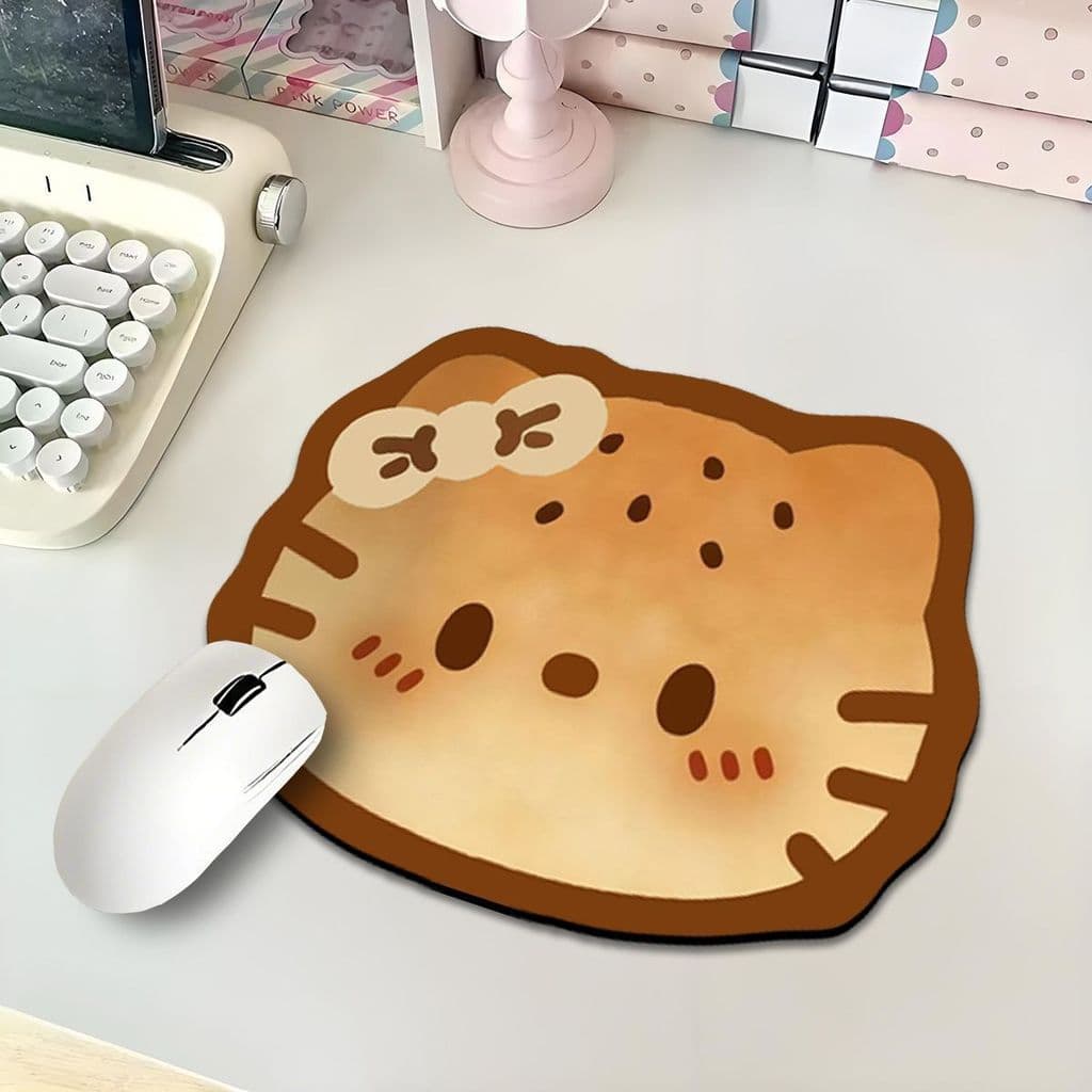 Novo kt gato bonito em forma especial pequeno mouse pad menina dormitório escritório Notebook Tablet sem fio mouse pad d
