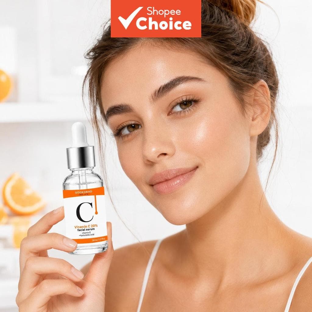 Vitamina C facial, com Vitamina E, , cuidados hidratantes para a pele, 30ml