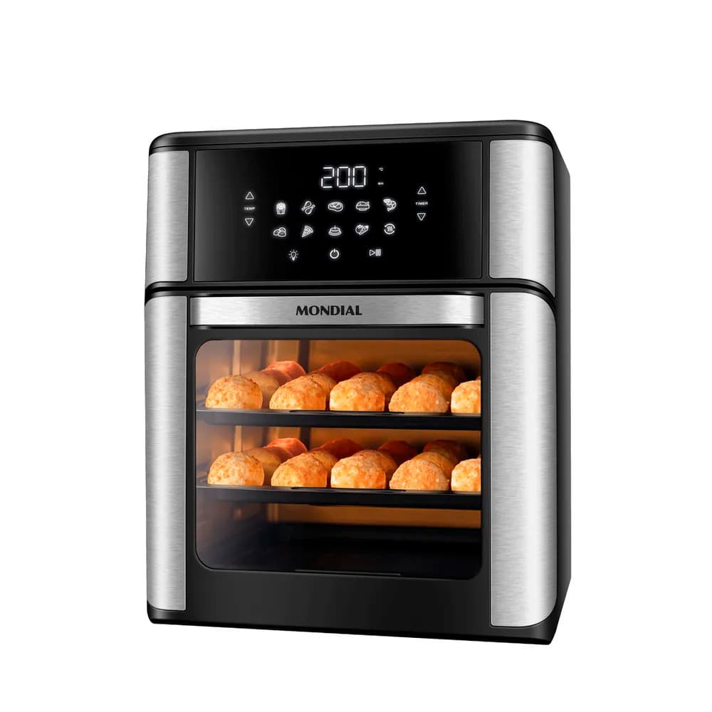 Air Fryer Mondial AFON-12L-BI Forno Digital Oven 12 Litros 2000W 127v
