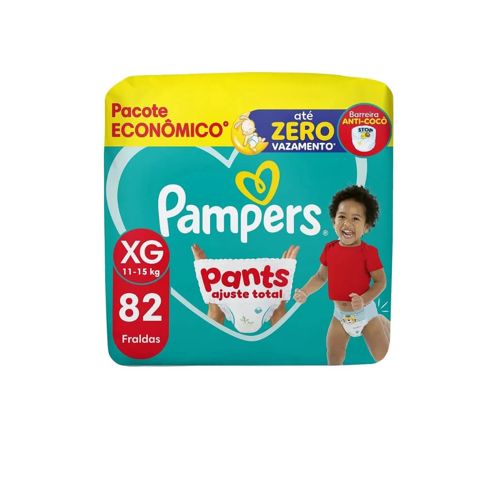 Fralda Infantil Pampers Pants Ajuste Total XG 82UN