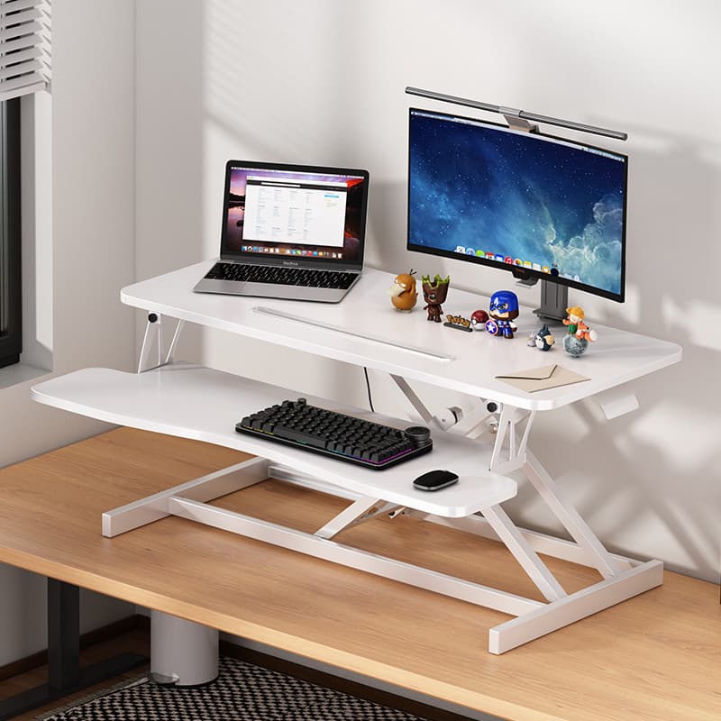 Mesa de pé elevável bancada desktop Notebook desktop computador aumentando suporte mesa dobrável