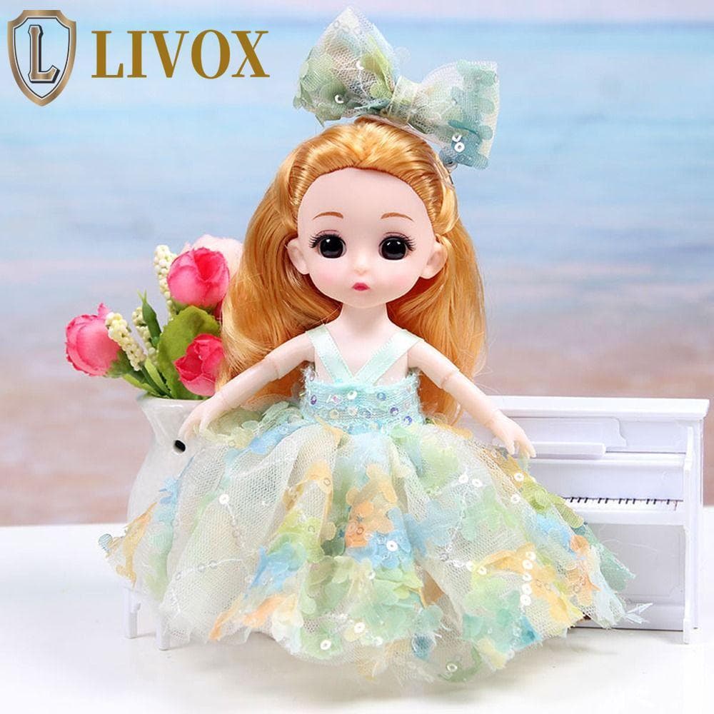 LIVOX Mini Multi Joint Boneca Articulada 17cm Bonecas Princesa Modelo Conjunto De Brinquedos